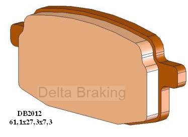Placute de frana TERRA MOTO 125TDX F 07, fata, DB2012 RD-N2