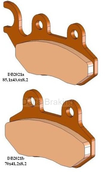 Preturi Piese si Accesorii Moto - Delta - Placute de frana SYM 125/200 i HD Evo 07-09, fata, DB2021 RD-N2