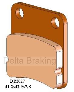 Placute de frana BRANSON 125 BS Snooker/Boulevard 08, fata, DB20