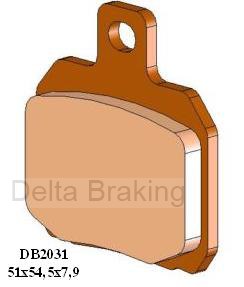 Placute de frana MOTO MORINI 1187 MM3 07, spate, DB2031 RD-N2