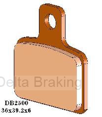 Placute de frana SCORPA 660 Raidster 07, spate, DB2500 RD-N2