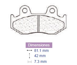 Preturi Piese si Accesorii Moto - Carbone Lorraine - Placute frana Honda, cod 2125, Carbone Lorraine