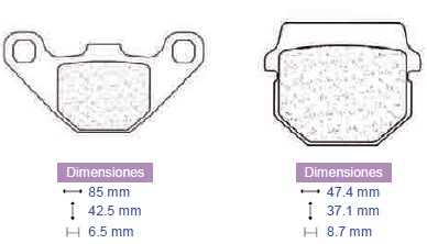 Preturi Piese si Accesorii Moto - Carbone Lorraine - Placute frana Hyosung, cod 2195, Carbone Lorraine