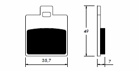 Placute de frana Cpi, cod O-744